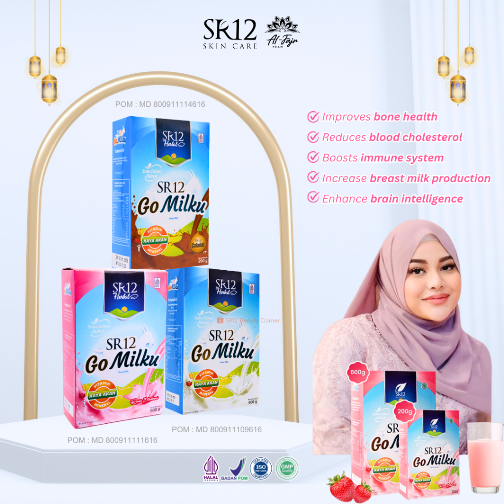 

GOMILKU SR12 SUSU KAMBING ETAWA PUTIH COKLAT STRAWBERRY GO MILKU SR 12 SUSU KAMBING ETTAWA MURNI