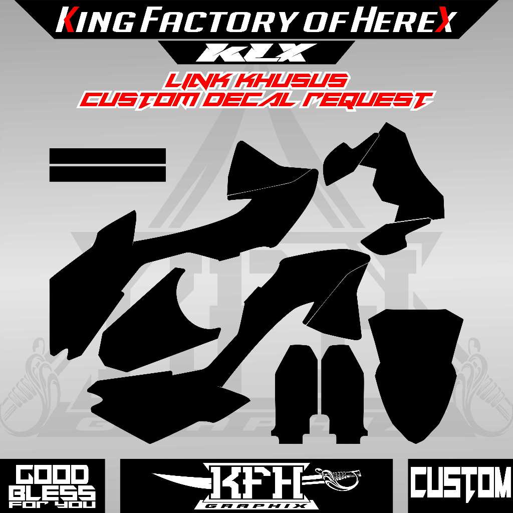 DECAL STIKER STICKER KLX 150 G - KLX 150 L - KLX 150 BF EXTREME - KLX 150 BF SE - KLX 150 BF SE EXTR