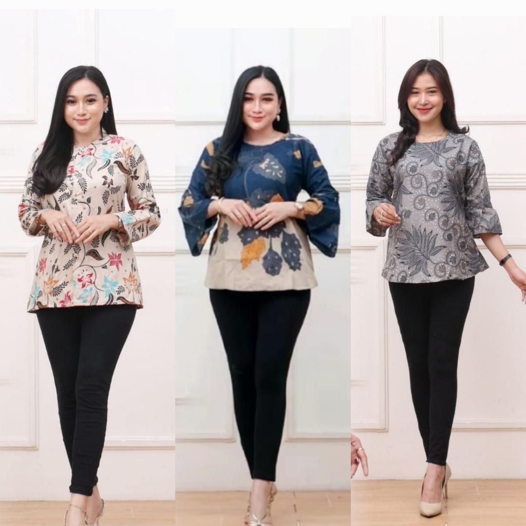 Paket Usaha Baju Batik Atasan Wanita Blus
