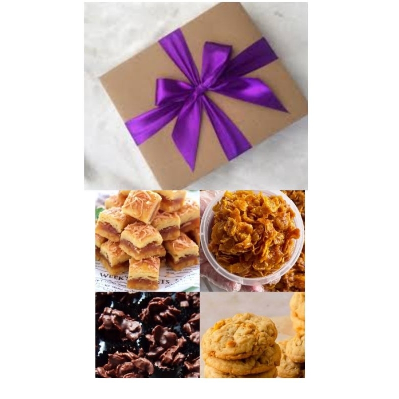

hampers lebaran.parcel Ramadan.dengan empat toples kue kering mewah.enak halal homemade