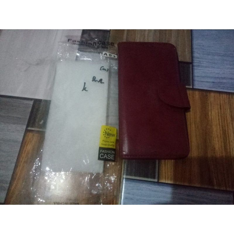 CASE DOMPET KULIT UNTUK OPPO a83