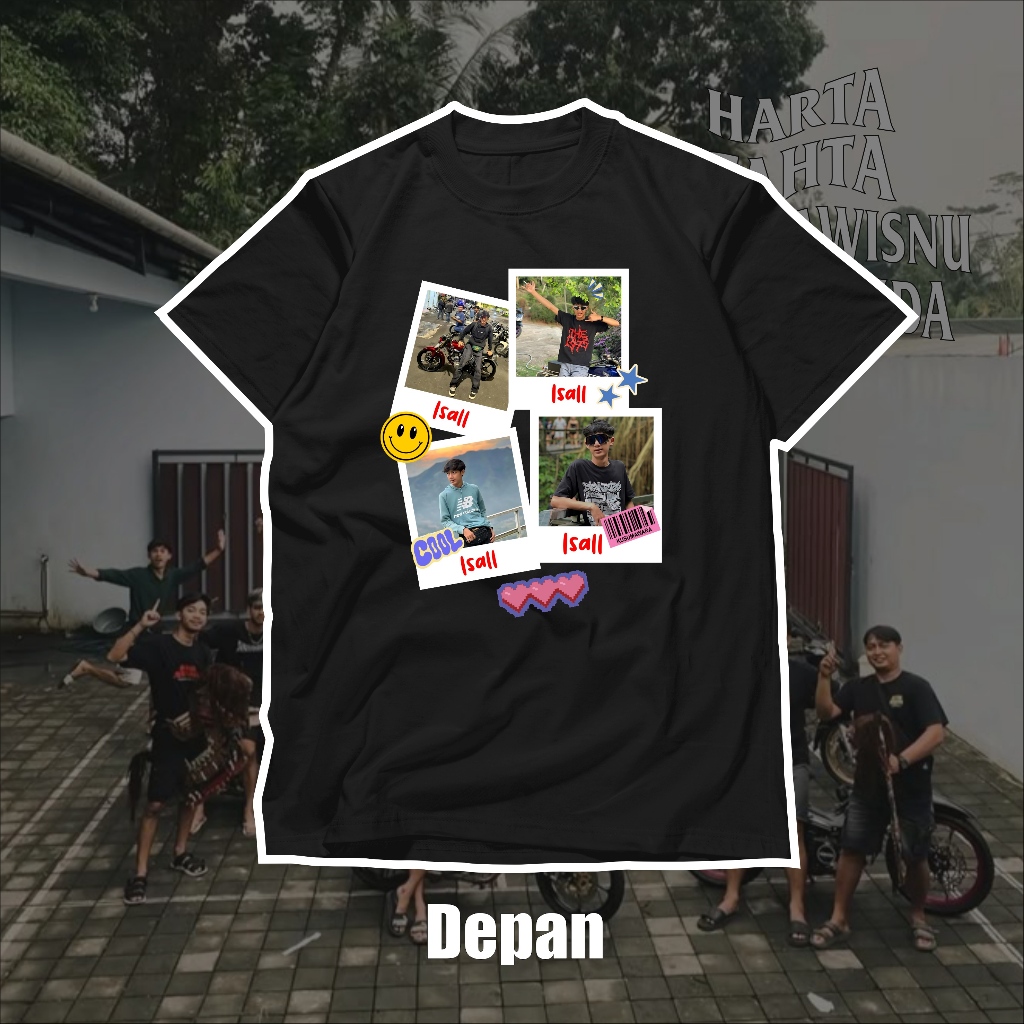 Kaos Isall Faisal Kusumawara Polaroid Edition Garuda Wisnu Satria Muda GWSM Anak dan Dewasa