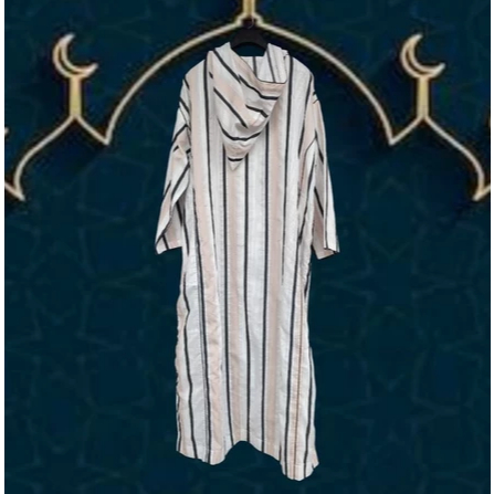 Penawaran Terbatas! Baju Umroh Gamis Hoodie Djellaba Maroko Jalabah Jubah Kapucong Maroko