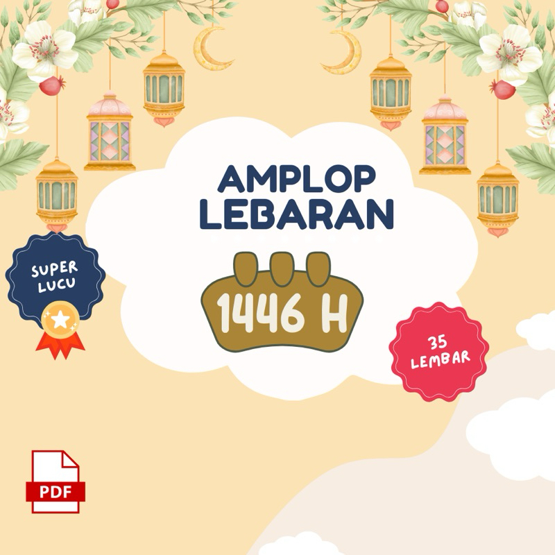 

AMPLOP LEBARAN 1446 H. | SIAP CETAK DAN BISA DIJUAL KEMBALI 100% | FILE PDF