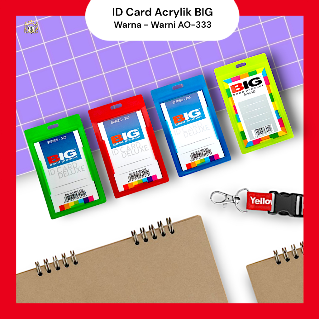 

IDCard Acrylik BIG / ID Card Holder Warna- Warni / Wadah ID Card Serbaguna