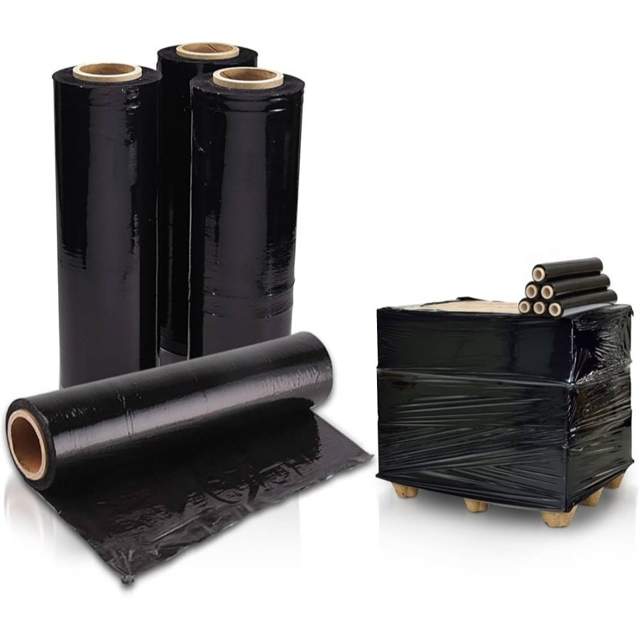 

Stretch Film 2.7kg Black / Plastic Wrapping Hitam (23 mic) | Stretch Film Hitam