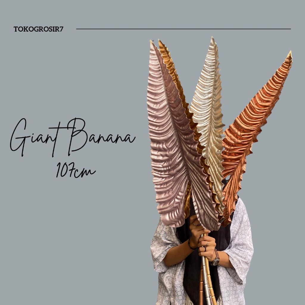 BANANA BIG LEAF ARTIFICIAL DAUN PISANG BESAR DAUN TALAS PALSU DAUN DEKORASI