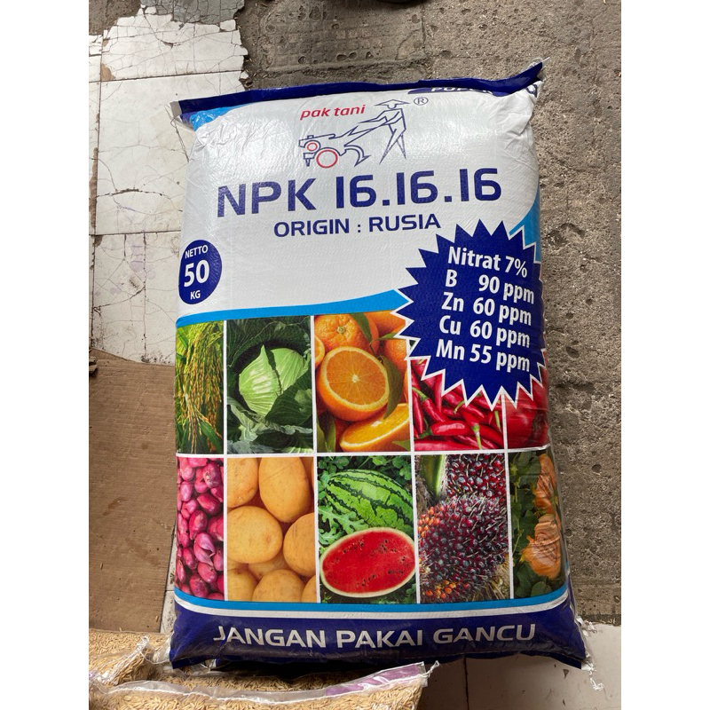 pupuk npk mutiara pak tani npk 161616 rusia pupuk daun buah npk