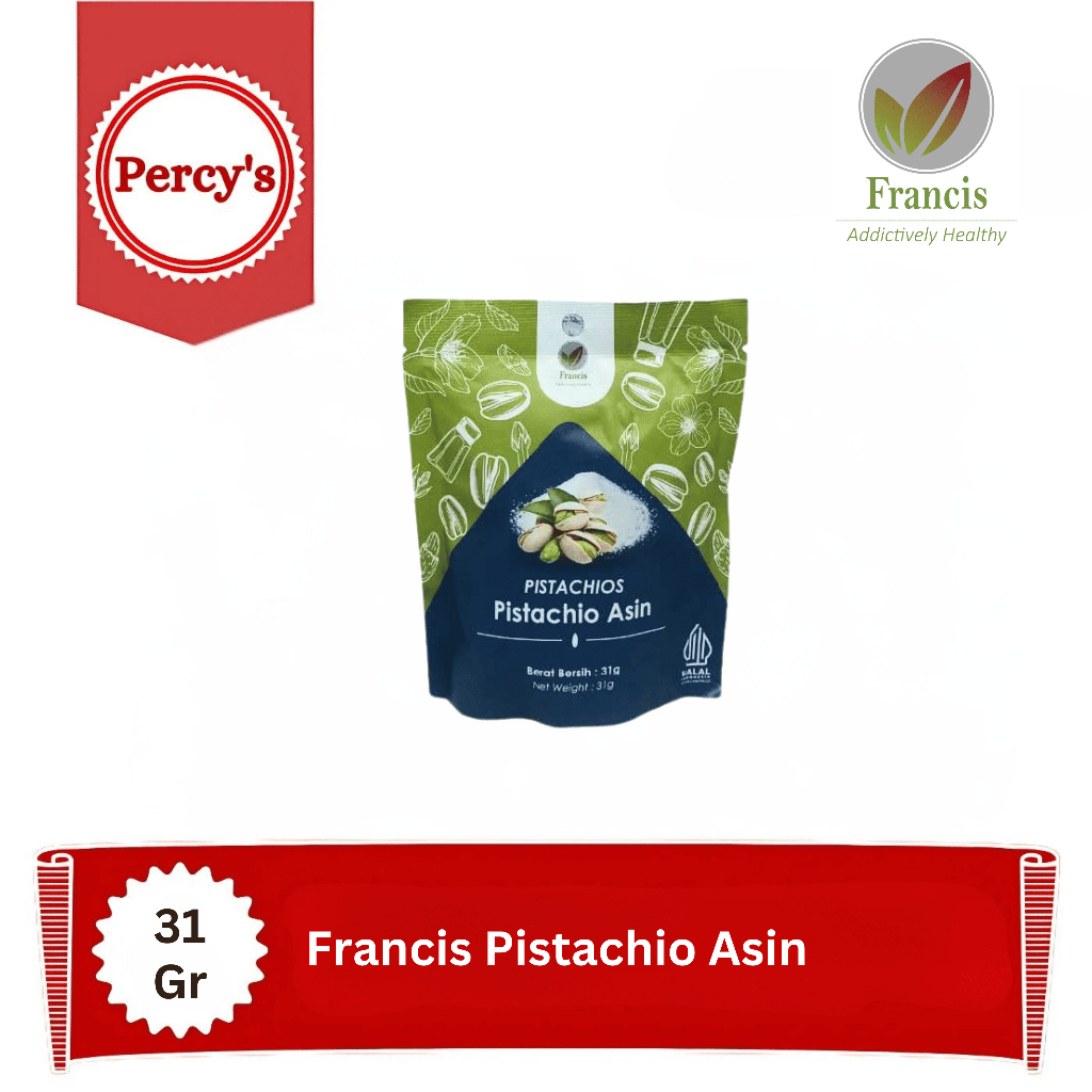 

Francis Pistachios Asin (Mini Pack) 31 Gr