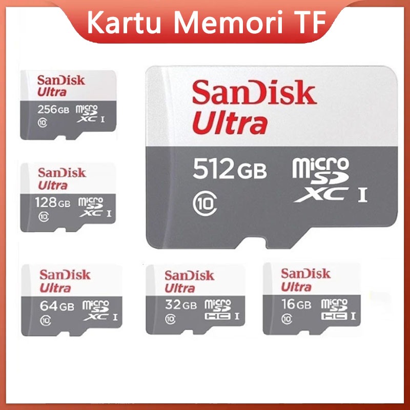 128GB  SD/TF Micro Storage Card 256GB, 512GB, 1024GB Klas 10 Kartu ingatan flash kecepatan tinggi, c