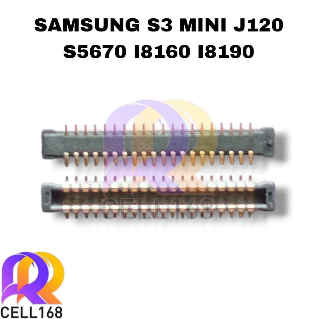 KONEKTOR LCD SAMSUNG S3 MINI J120 S5670 I8160 I8190 CONNECTOR LCD FPC DIMESIN