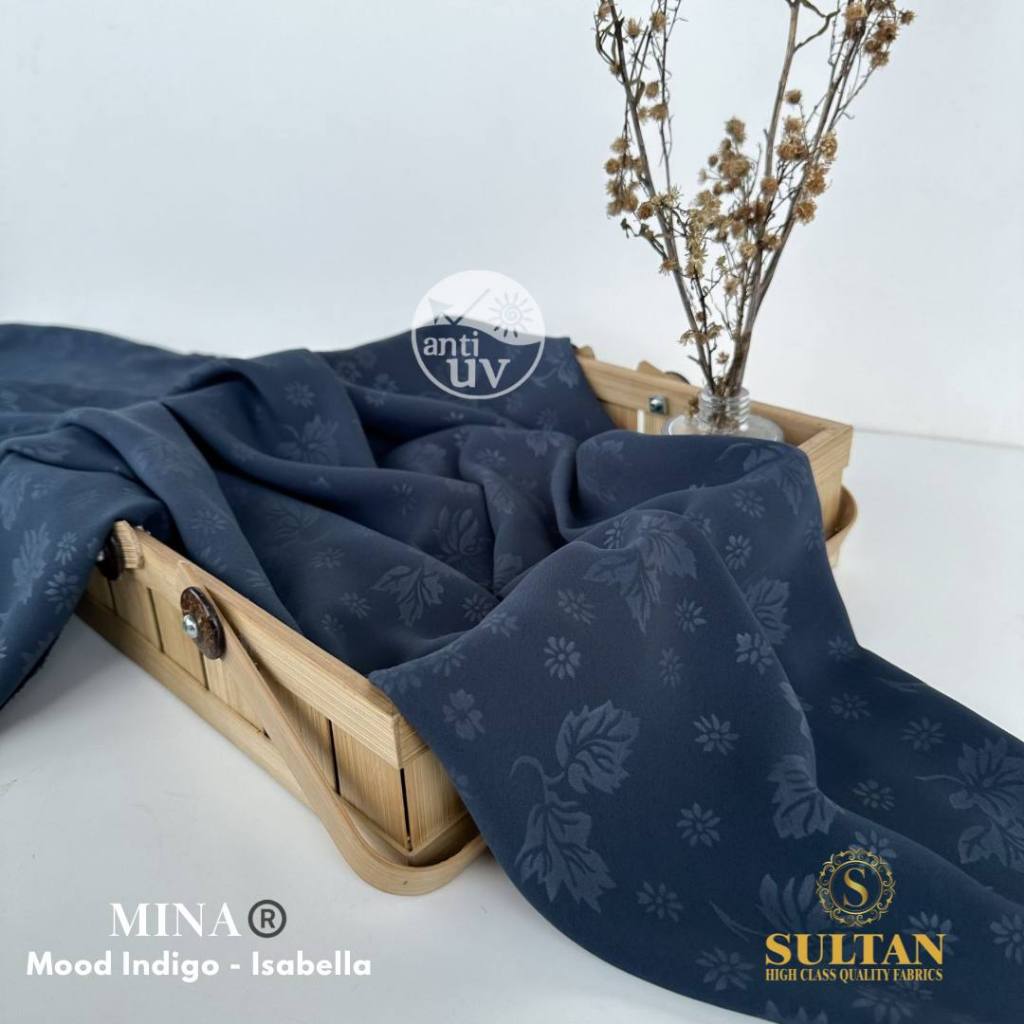 KAIN SULTAN MINA EMBOSS ISABELA ORIGINAL