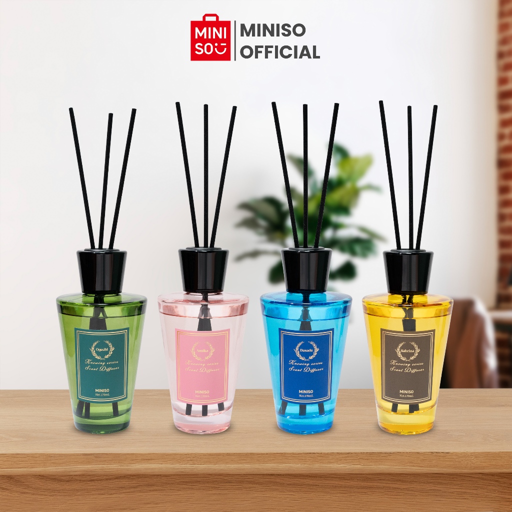 Miniso Reed Diffuser 170ml Diffuser Aromatherapy Pengharum Pewangi Ruangan