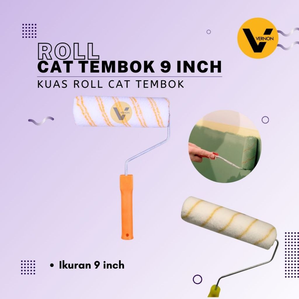 Kuas Roll Cat Tembok Ukuran 9 Inch Kuas Cat Roll Tembok Kuas Roll Cat