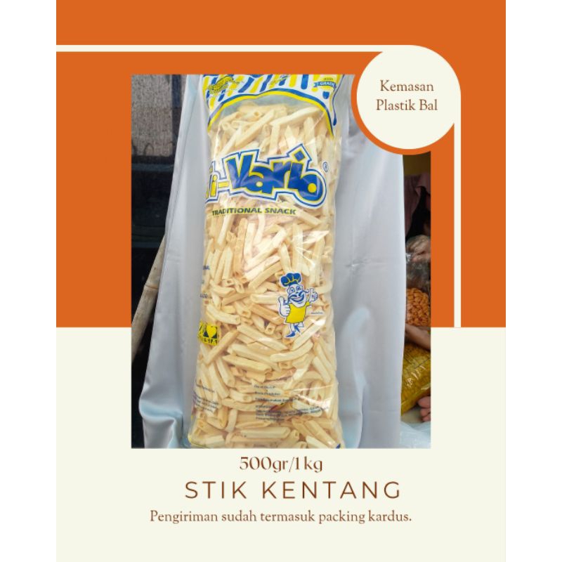 

[ Snack Murah ] Kerupuk Kentang / Potato Vario 1kg || Asin | Gurih ||