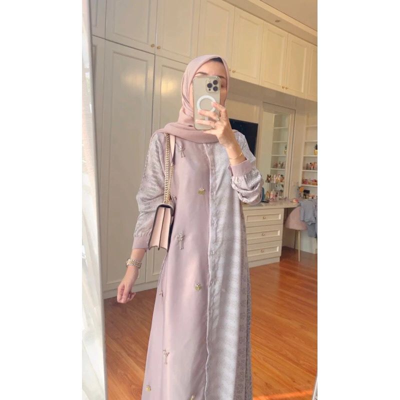 Kayla Beads dress- gamis premium series by 4season hijab