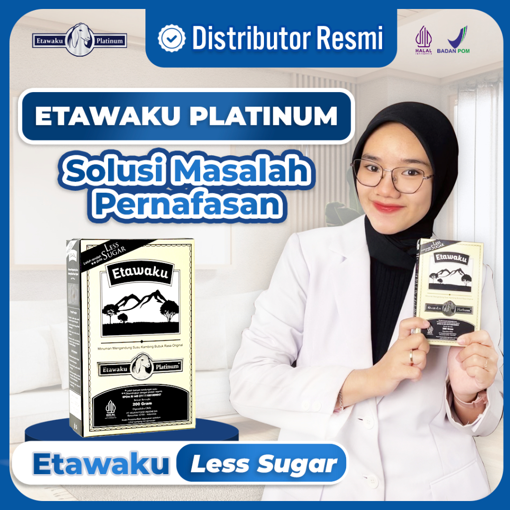 

Etawaku Platinum Less Sugar Susu Kambing Etawa Bantu Bersihkan Paru Paru