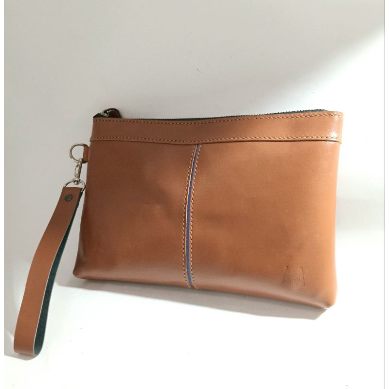 Tas Wanita Handbag Clutch kulit sapi asli produk lokal