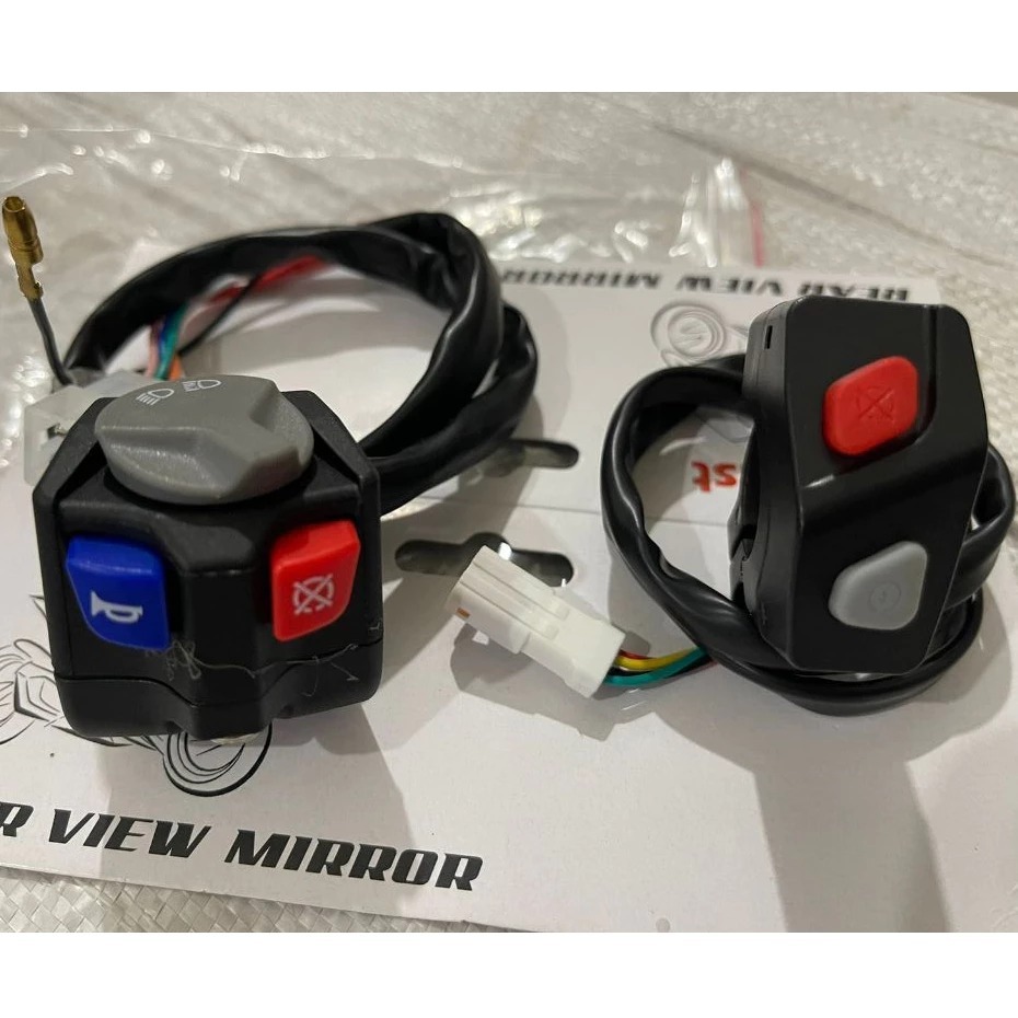 Saklar Holder KTM Set Kiri Kanan Saklar Holder KTM Switch Lampu Sen On Off Engine Stop Komplit Unive