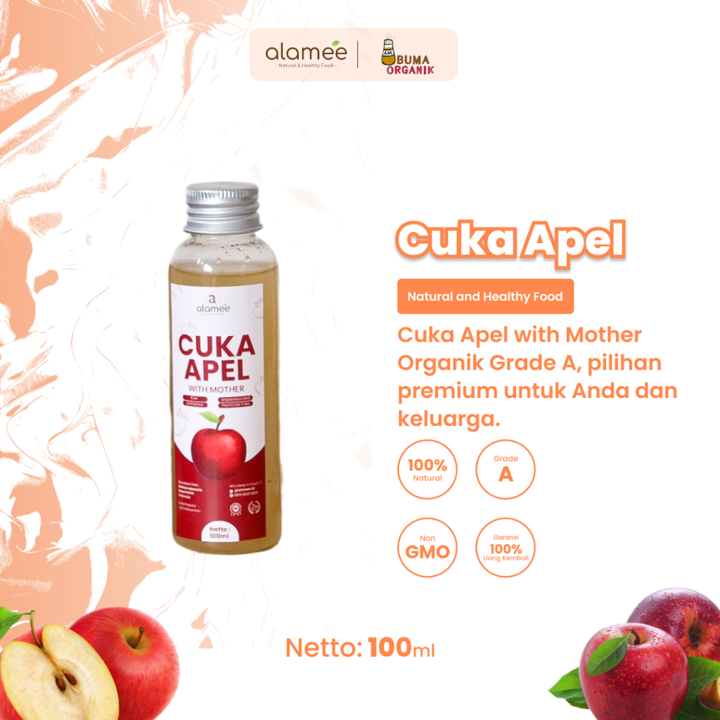 

Cuka Apel Original 100ml Organik Apple Cider Vinegar With Mother Diet Detox Detok Vinega Sari Buah CUKA Cuka Apel Murni