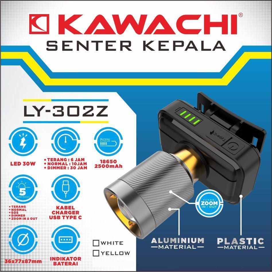KAWACHI | SENTER KEPALA LY-302Z | Senter Darurat | Senter Emergency | Lampu Darurat | Senter Darurat