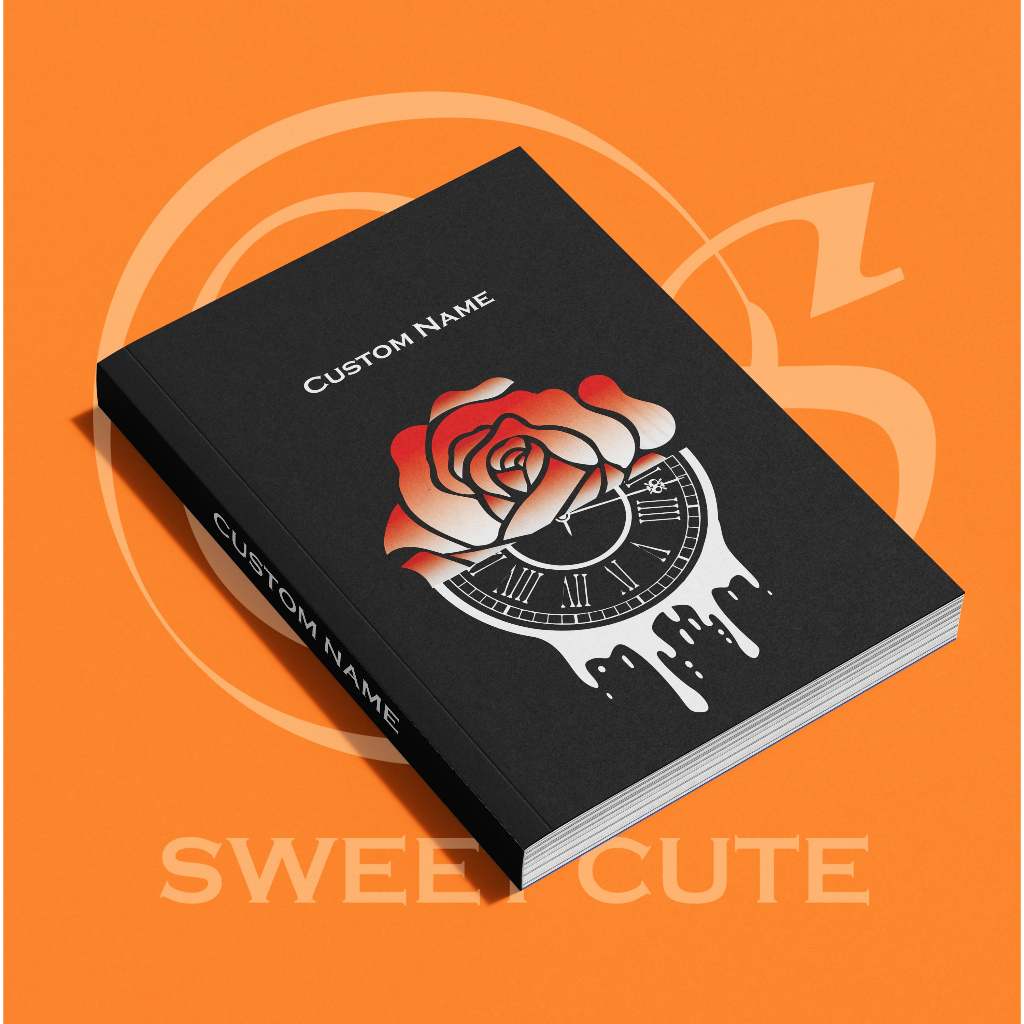 

[Soft Cover] 009 Buku Tulis Polos Custom Nama A5 Buku catatan estetik Isi 100 lembar