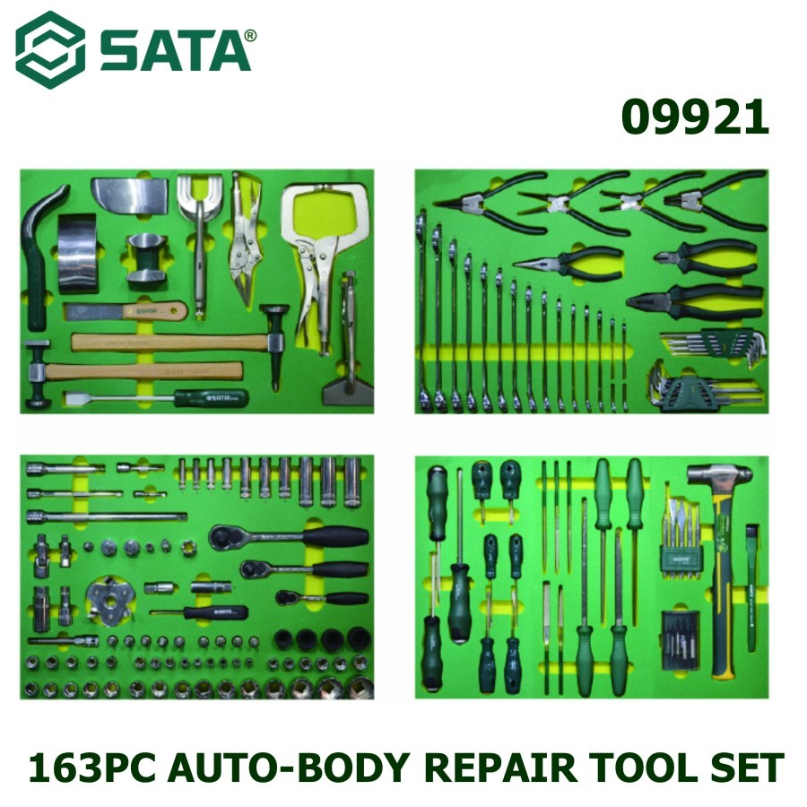 SATA - TOOL KIT SET 09921 - 163PC AUTO-BODY REPAIR TOOL SET SATA