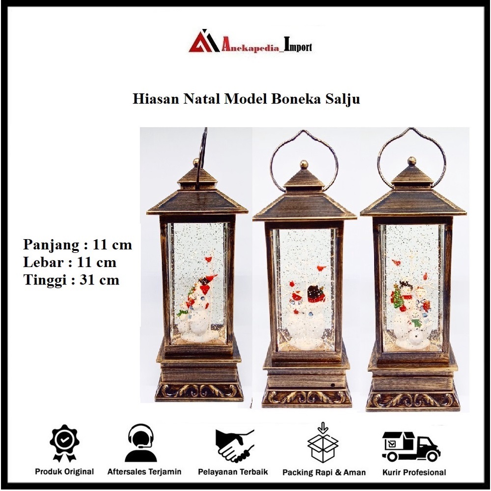 Lampu Natal - Accesoris Natal Model Boneka Salju - Hiasan Dinding - Hiasan Rumah - Hadiah Natal - De