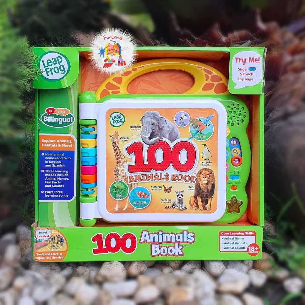 LeapFrog 100 Animals Book Interactive Bilingual Word Book