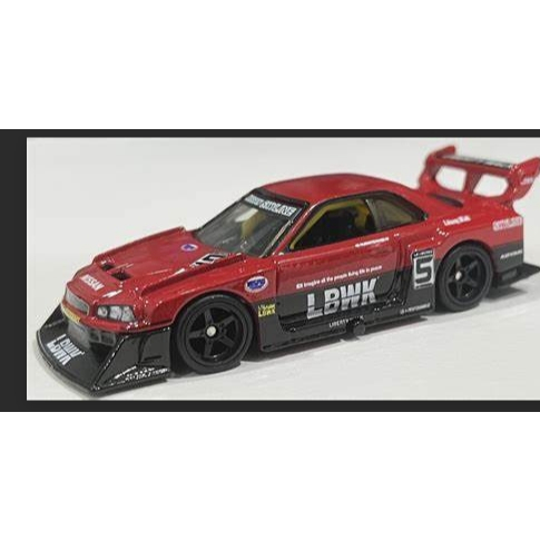 NEW Hot Wheels Nissan LBWK Skyline R34 Silhouette Chase Hitam Hotwheels