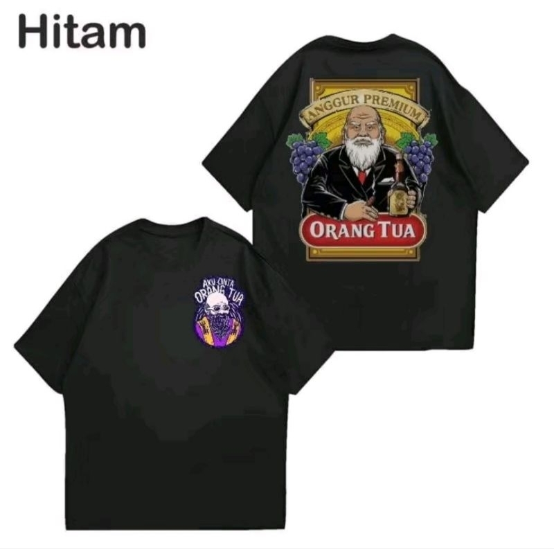 Kaos Orang Tua Kaos Orang Tua Anggur Premium - Free Sticker