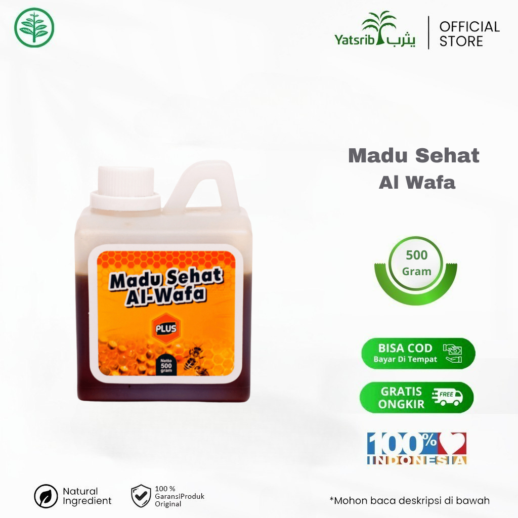 

Al WAFA - Madu Sehat Suplemen Kesehatan Alami Menjaga Stamina Tubuh - 500 Gram