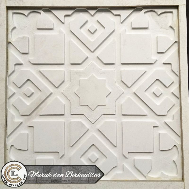 Cetakan Masif GRC Model Panel Dinding Motif Trap