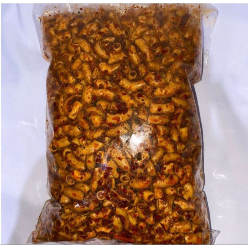 

makroni bantat/makroni lada/makroni pedas/makanan pedas daun jeruk