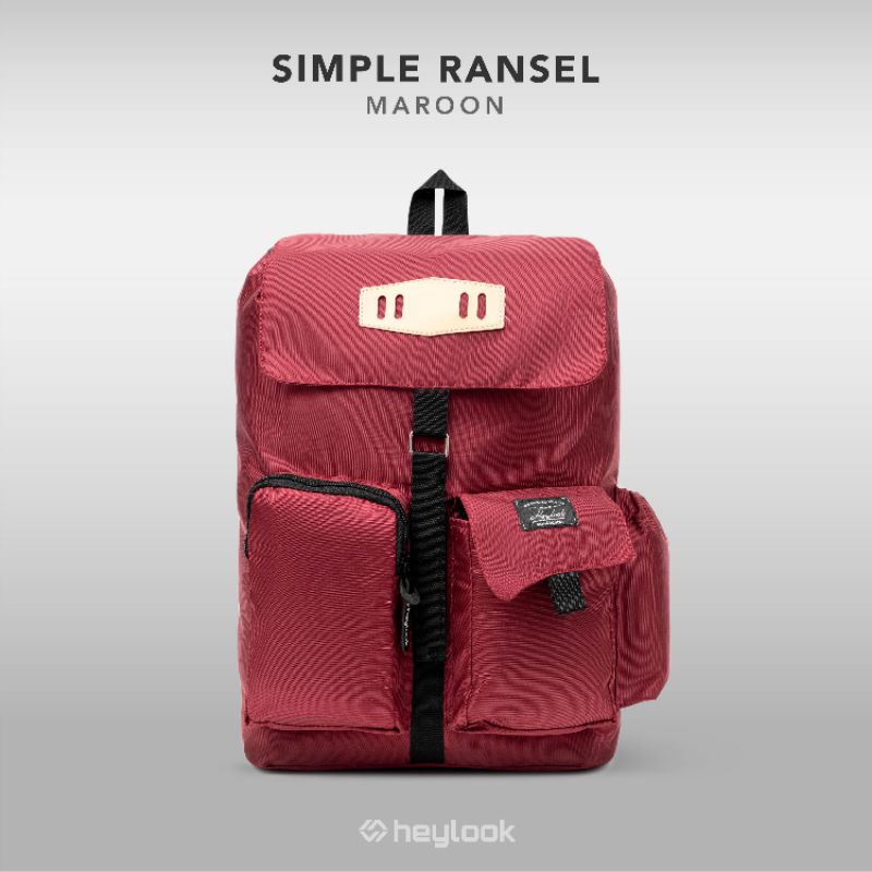 HEYLOOK - TAS RANSEL WANITA BACKPACK SIMPLE RANSEL TERBARU