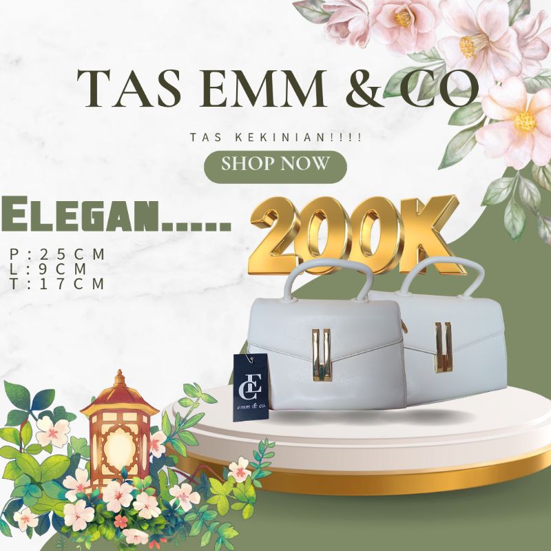 TAS EMM&CO ELEGAN PUTIH