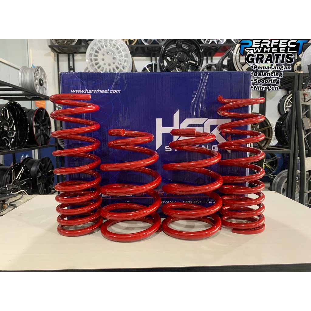COIL SPRING, LOWERING KIT, PER KEONG TOYOTA INNOVA BENSIN HSR RED
