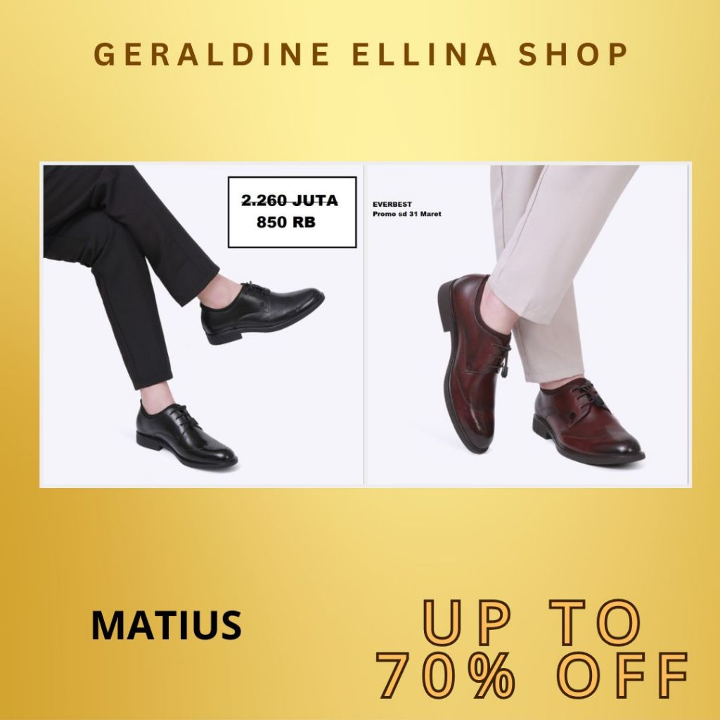Sepatu Everbest pria 100% original SALE seri MATIUS
