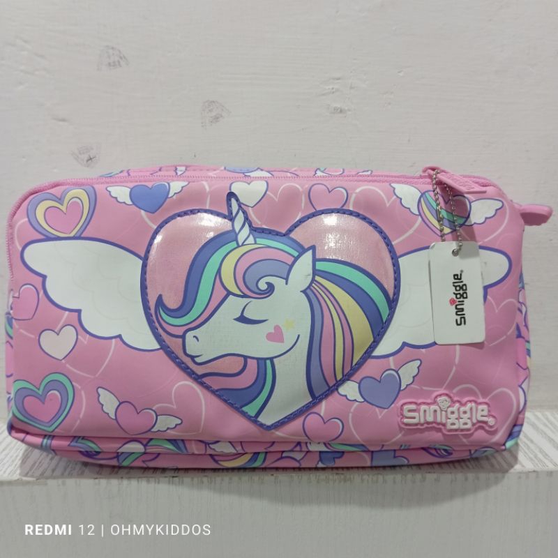 

ori original smiggle pink unicorn fly high pencil case double layer large capacity pencilbox box pencilcase little pony kuda poni school utensils atk alat tulis kantor organizer tempat pensil kotak wadah keperluan anak sekolah SD TK paud