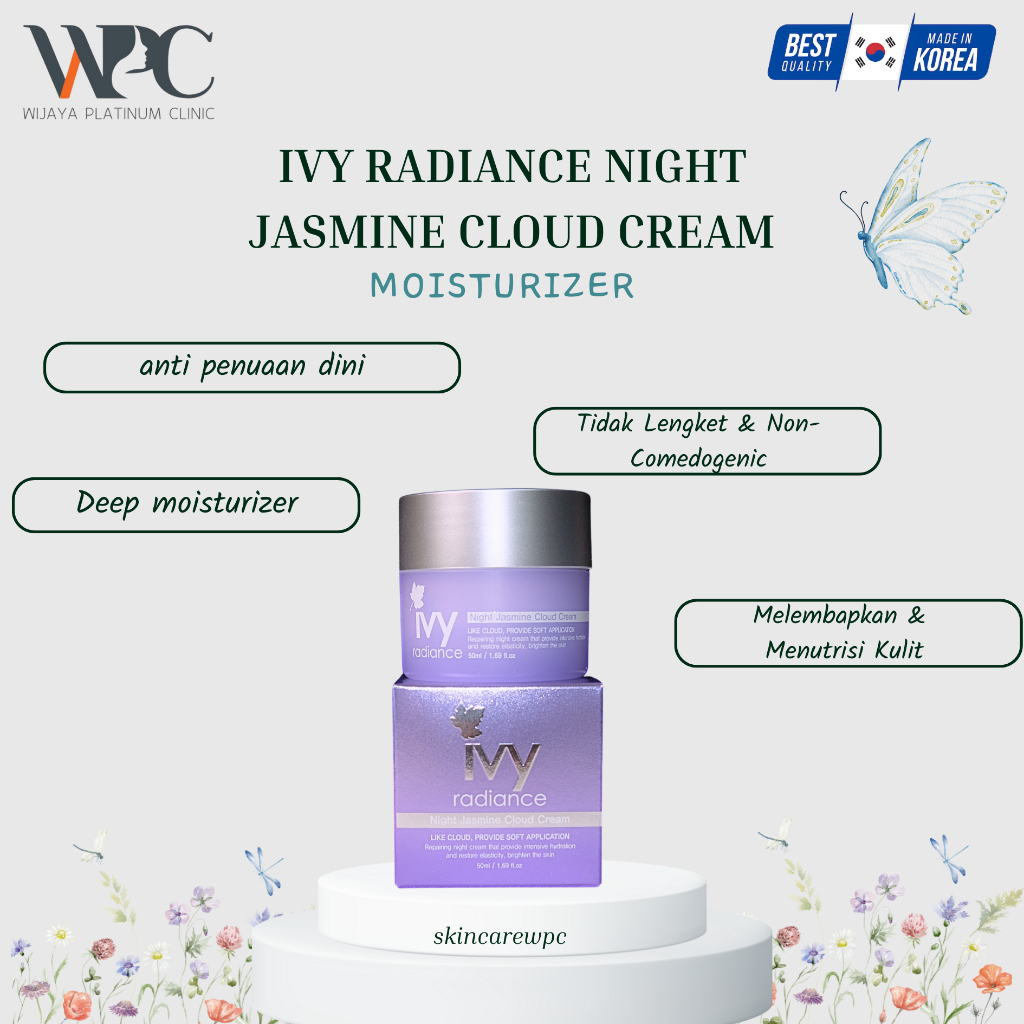 IVY Radiance Night jasmine Cloud Cream 50ml - WPC Night Cream
