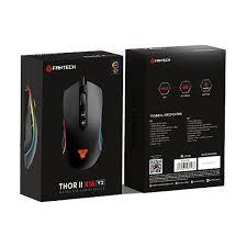 Fantech THOR II X16 V2 - USB Gaming Mouse RGB Adjustable Macro DPI 400 800 1200 4800 7200 12800 - Bl