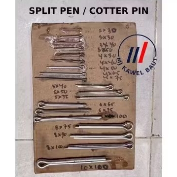 PIN MESIN 10MM X 150MM PEN COTTER 6 INCH x 3/8 COTTER PIN SPLIT PEN SP