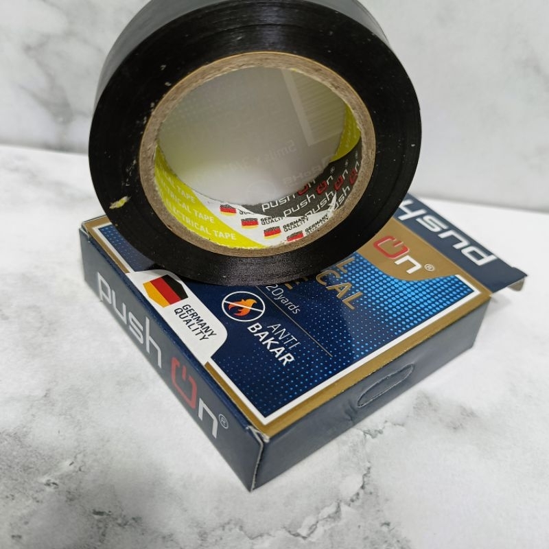 ISOLASI Push On/ Vinyl Electrical Tape/ Isolasi Listrik/Isolasi Anti Bakar