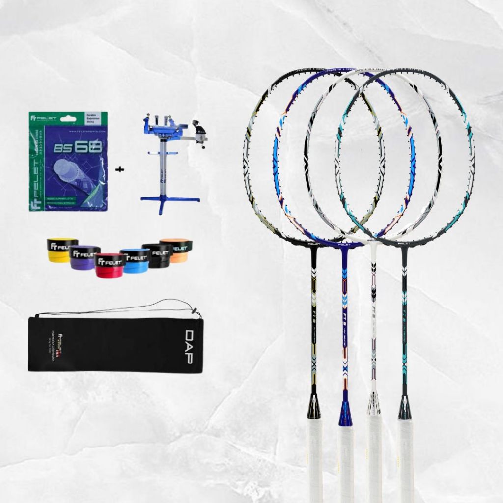 RAKET BADMINTON FELET FT 9 100% ORIGINAL