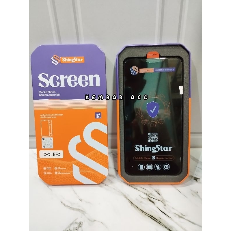 Shinestar ~ Lcd touchscreen Iphone Xr Black Ori Shinestar