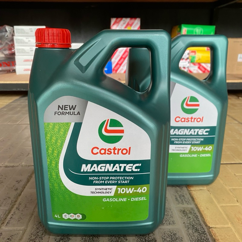 Oli mesin mobil castrol magnatec - 10W-40 - 4Liter original