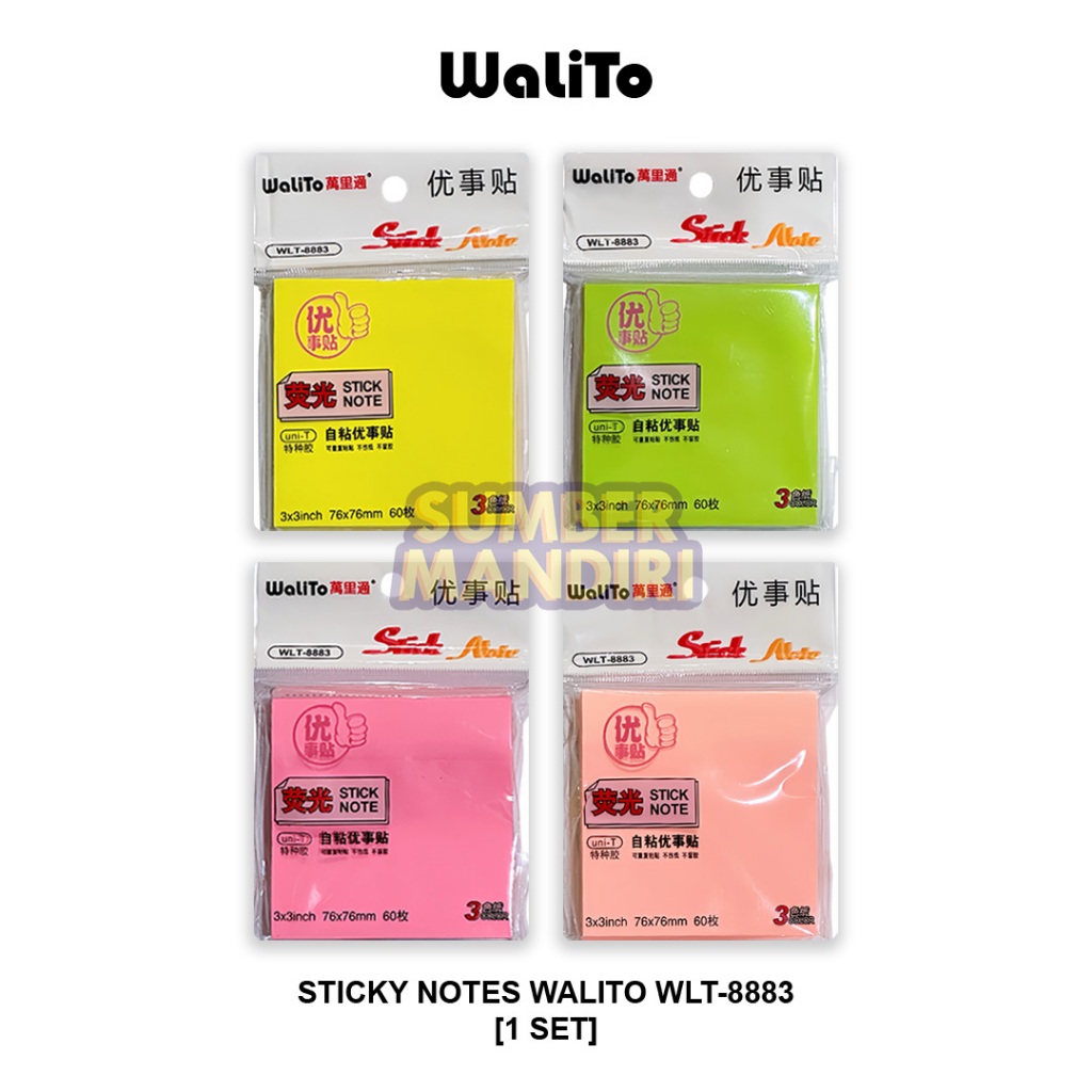 

Sticky Notes WALITO WLT-8883 Index [1 PCS]