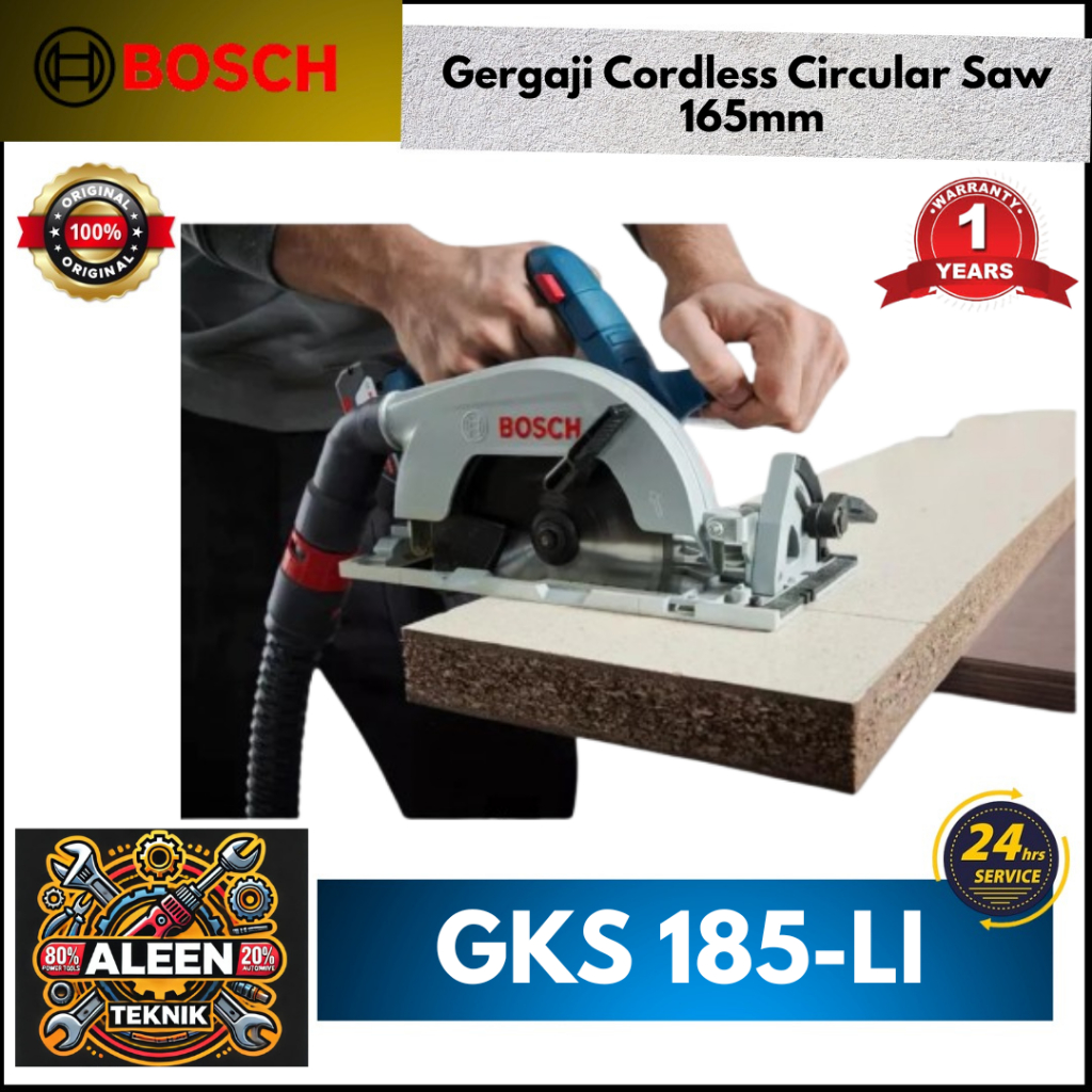 Mesin Gergaji BOSCH GKS185LI Cordless Circular Saw 165mm GKS 185 LI