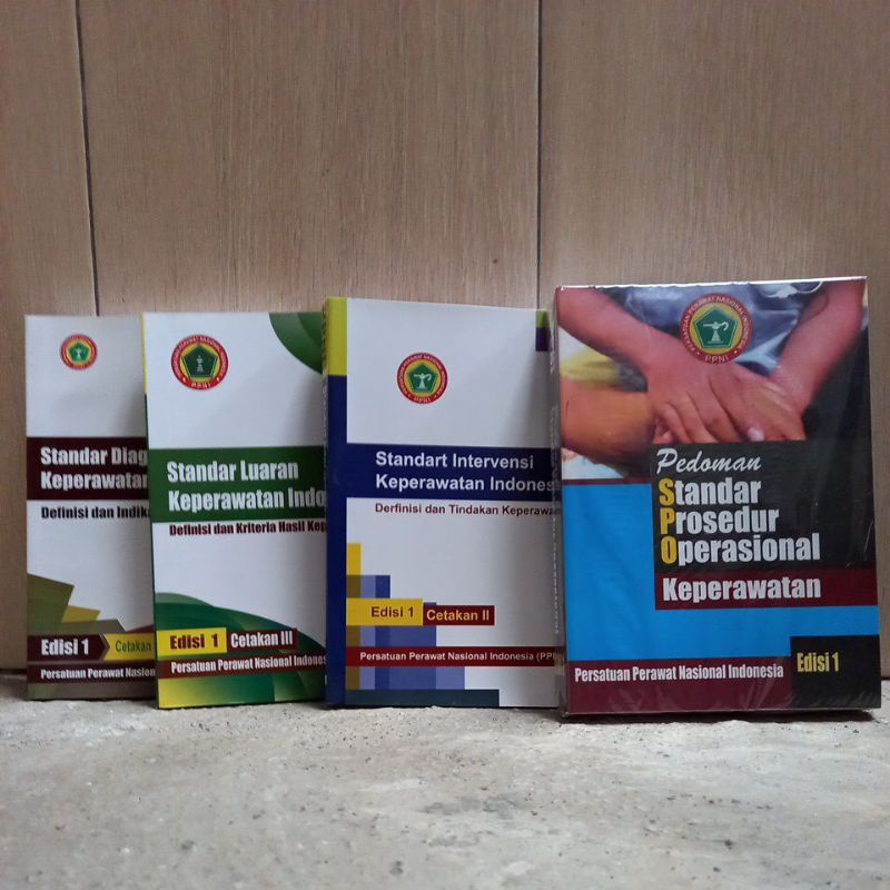 PAKET 4 BUKU PPNI : SDKI- SIKI-SLKI DAN PEDOMAN SPOK
