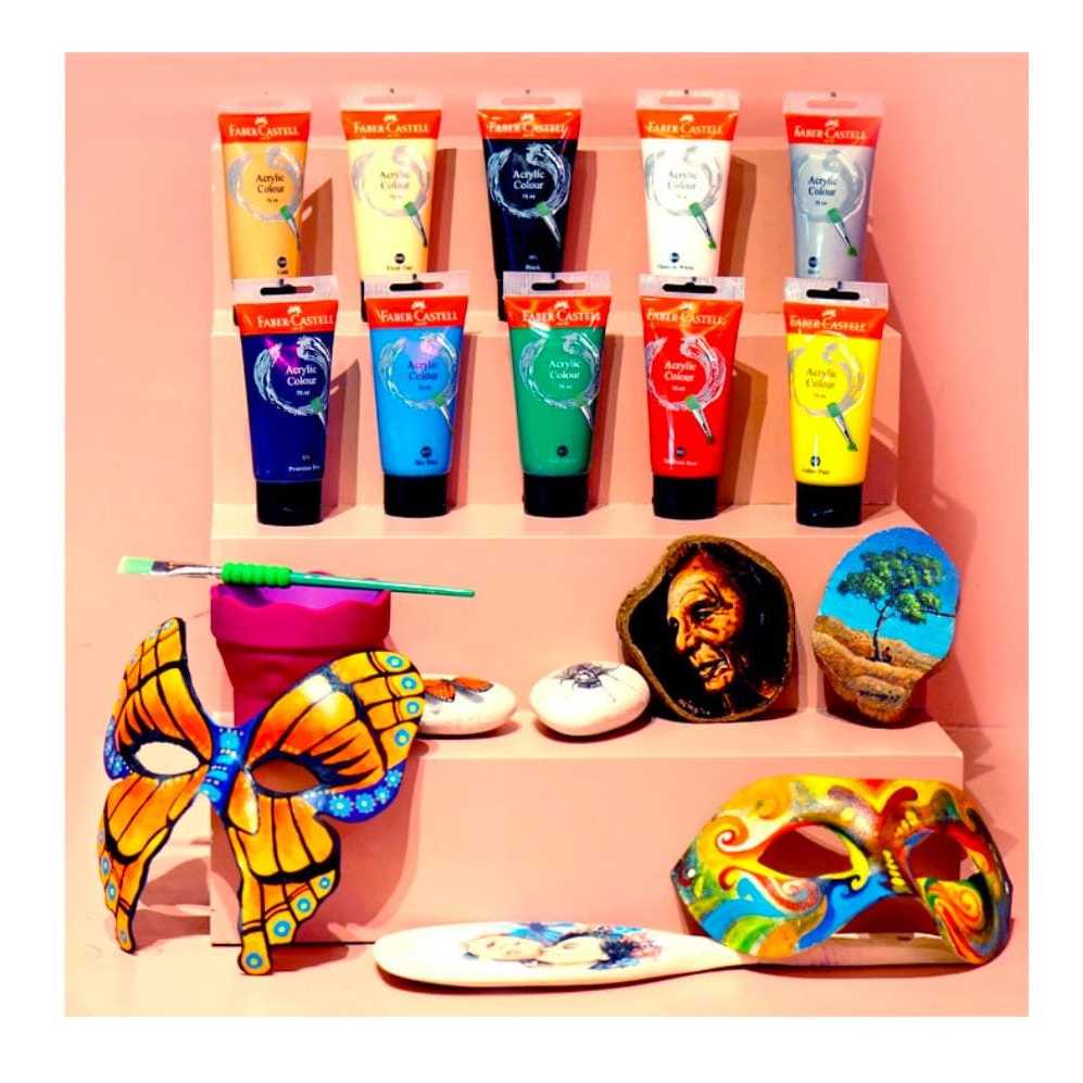 

Faber castell acrylic colour 30ml / cat akrilik 30ml faber castell / pcs